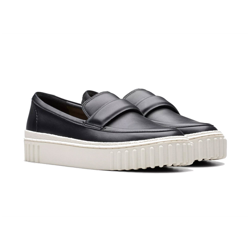 CLARKS MAYHILL COVE BLACK LEATHER - WOMENS