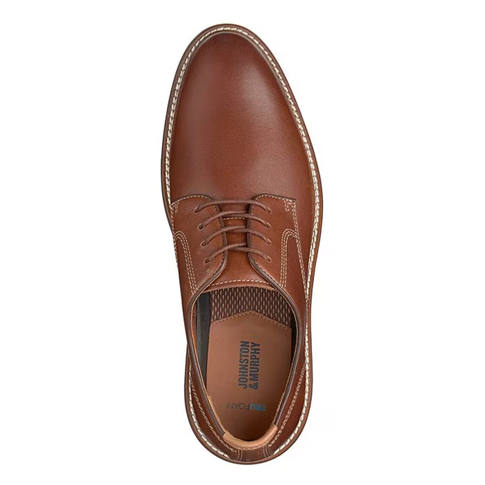 Johnston & Murphy Men's Upton Plain Toe, Tan Full Grain 10 D/Medium Johnston & Murphy Men's Upton Plain Toe, Tan Full Grain 10 D/Medium