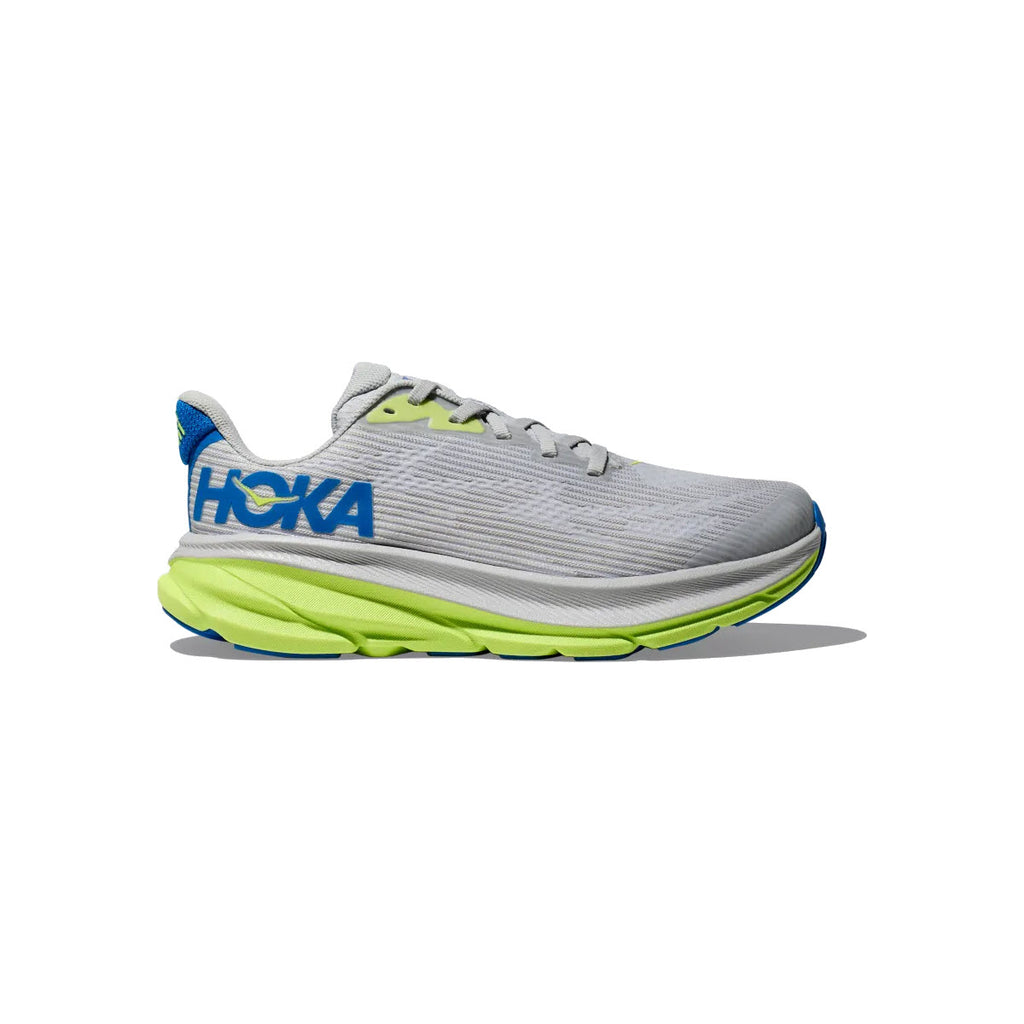 HOKA CLIFTON 9 YOUTH STARDUST/COBALT - KIDS - Lamey Wellehan Shoes