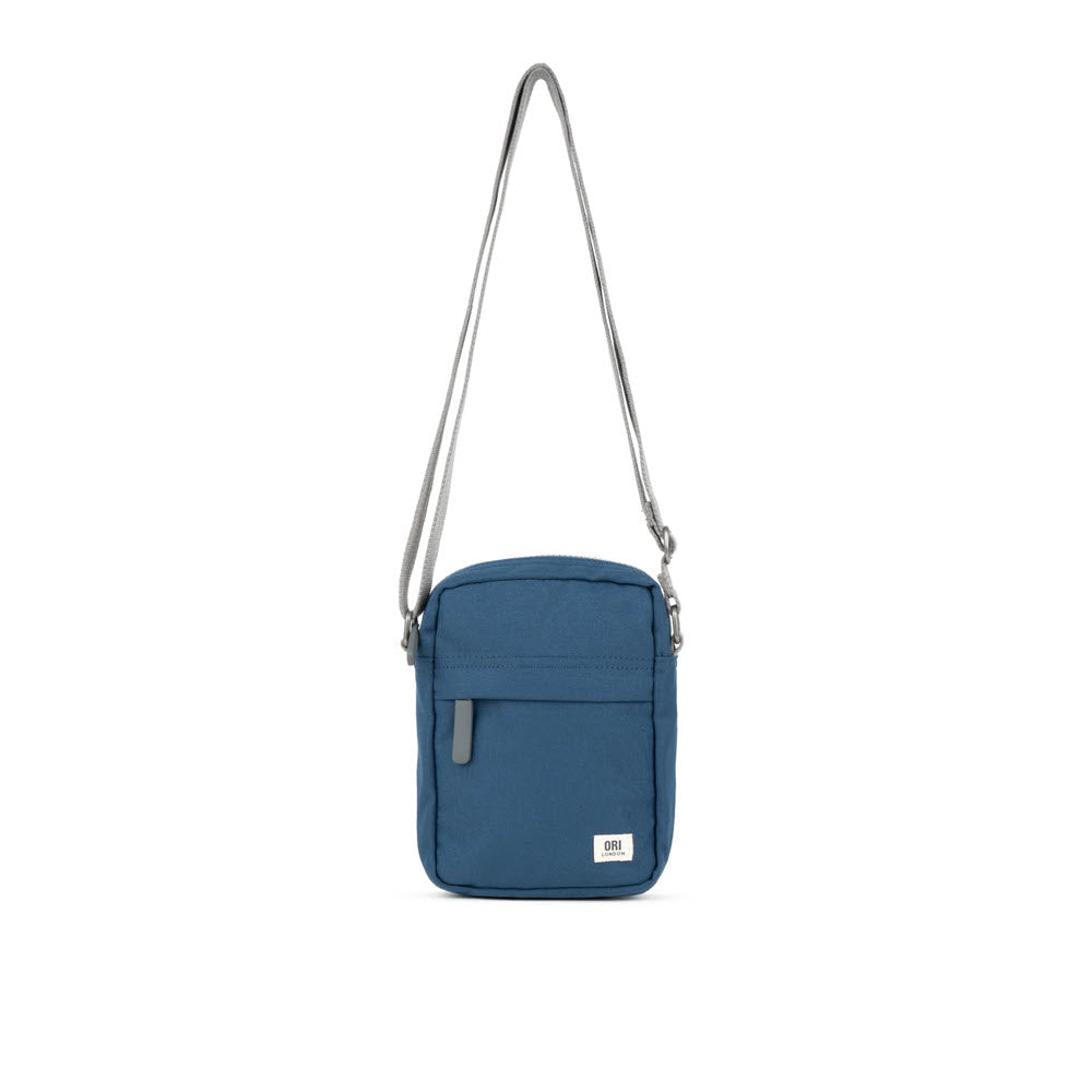 ORI LONDON BOND A CROSSBODY DEEP BLUE, perfect for carrying mobile phones, displayed against a white background.