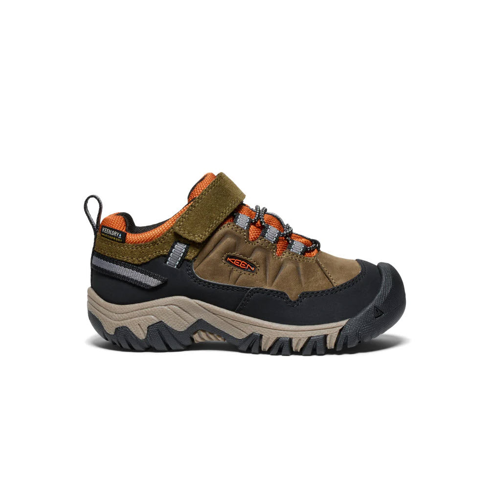 KEEN TARGHEE IV LOW WP DARK OLIVE - KIDS
