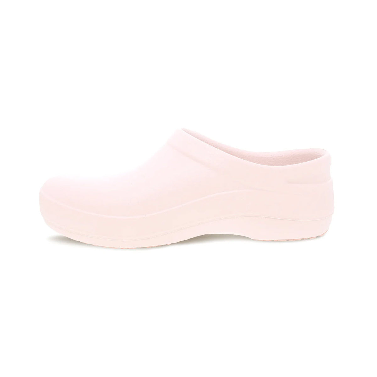 A single DANSKO KACI PINK - WOMENS clog-style shoe featuring Dansko Natural Arch technology, isolated on a white background.