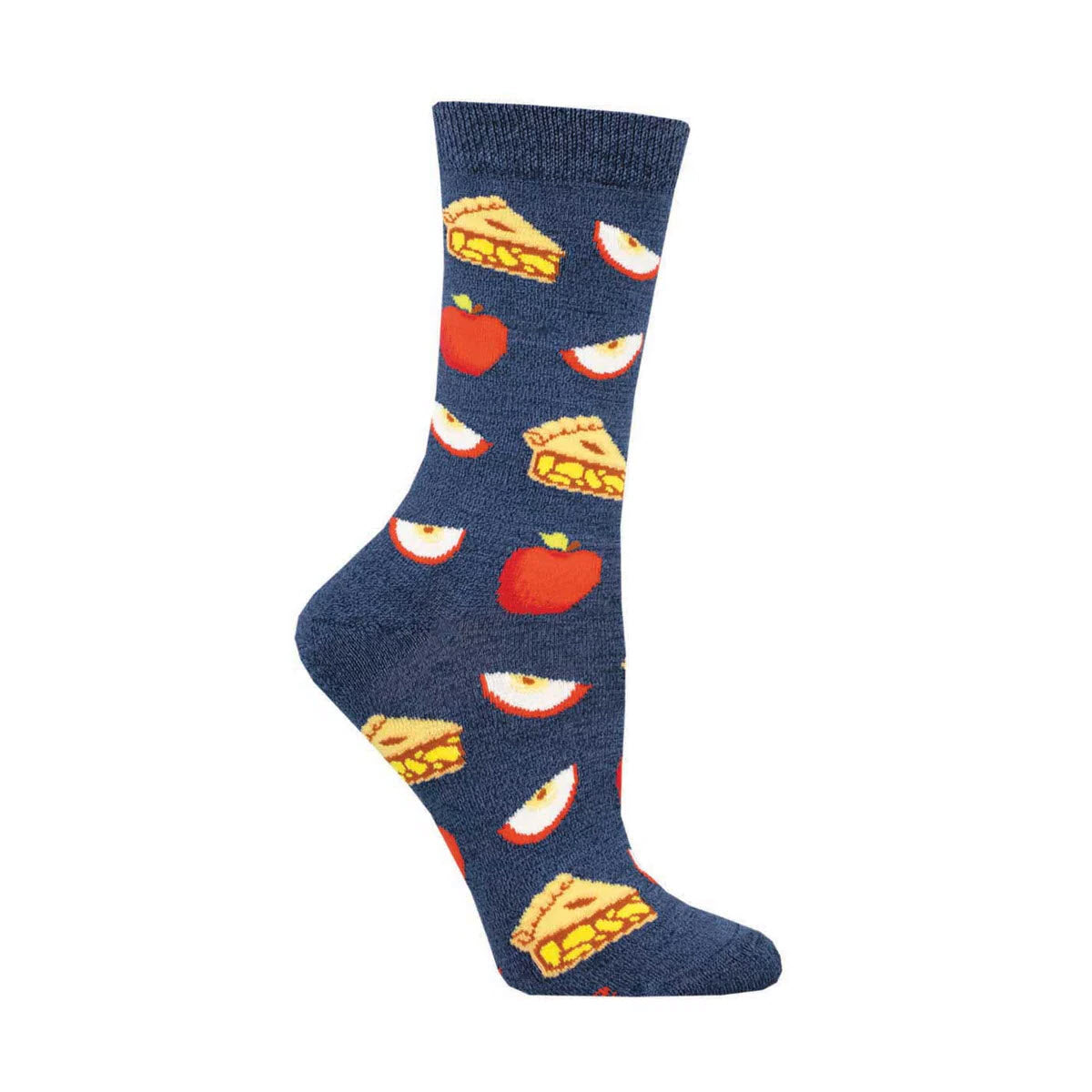 SOCKSMITH SWEET APPLE PIE CREW SOCKS NAVY - WOMENS