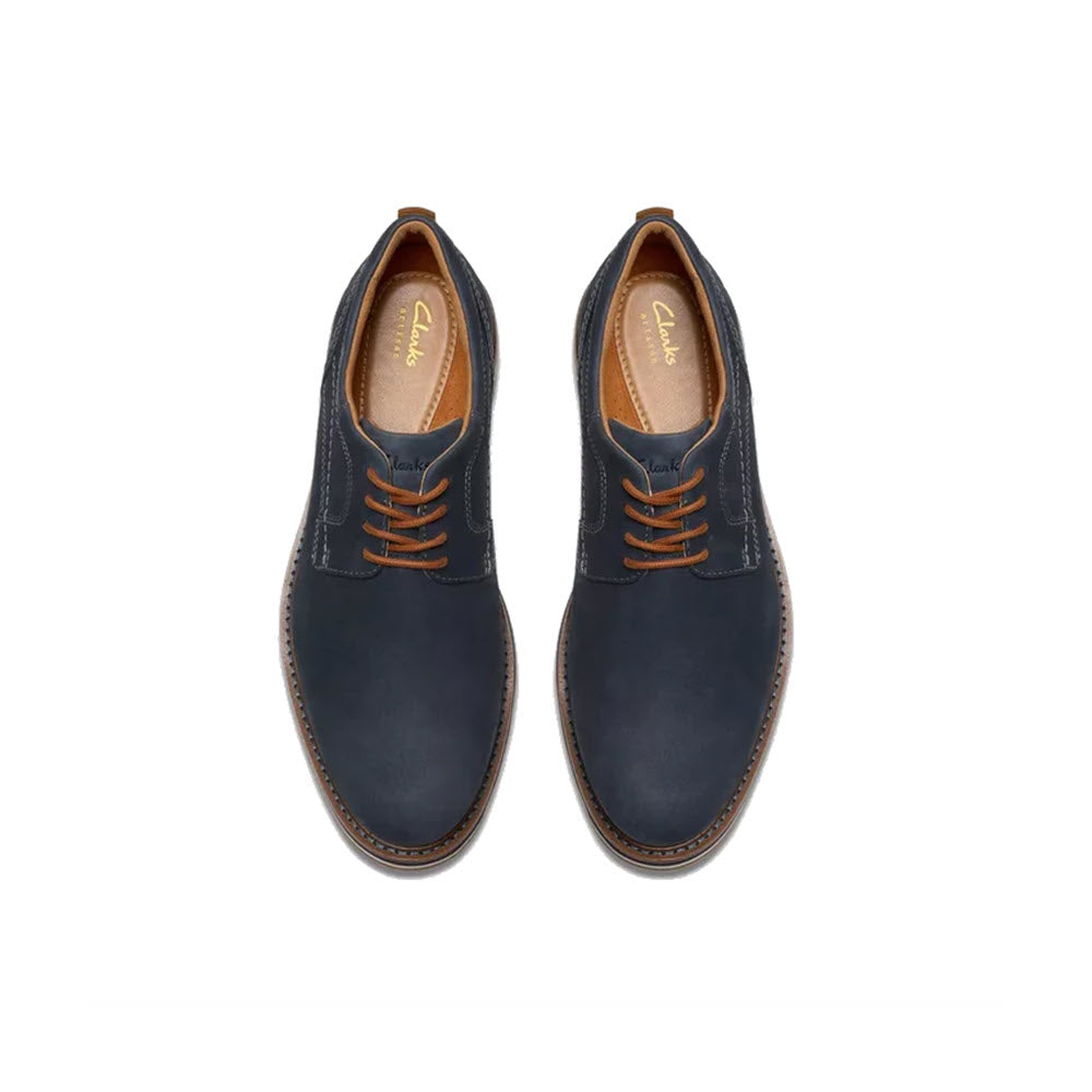 Clarks - Mens - Monahan Plain Navy Nubuck - 10 - Blue Clarks - Mens - Monahan Plain Navy Nubuck - 10 - Blue