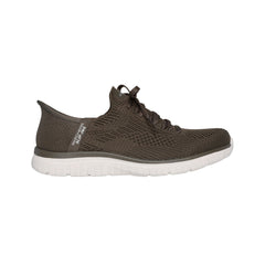SKECHERS SLIP-INS VIRTUE DIVINITY OLIVE - WOMENS - Lamey Wellehan