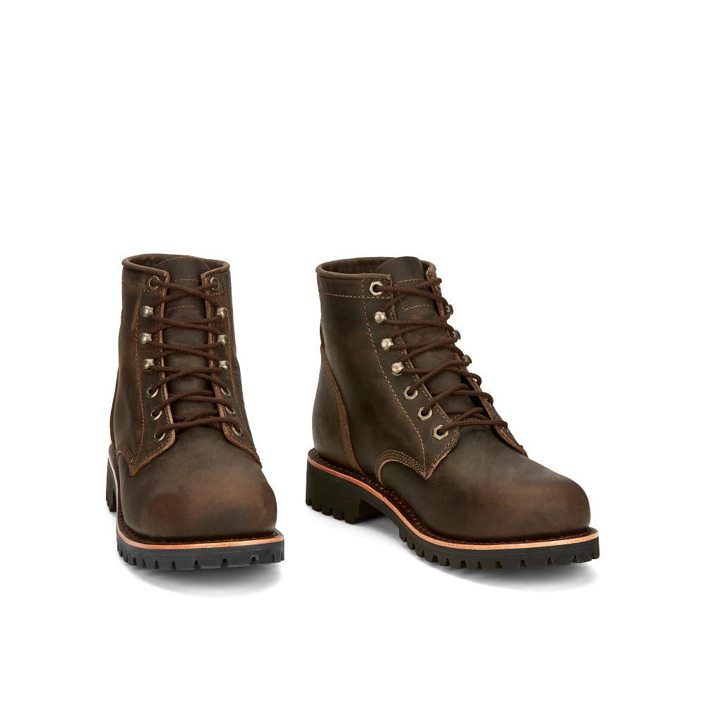 CHIPPEWA STEEL TOE INCH CLASSIC EH WORK BOOT BROWN MENS