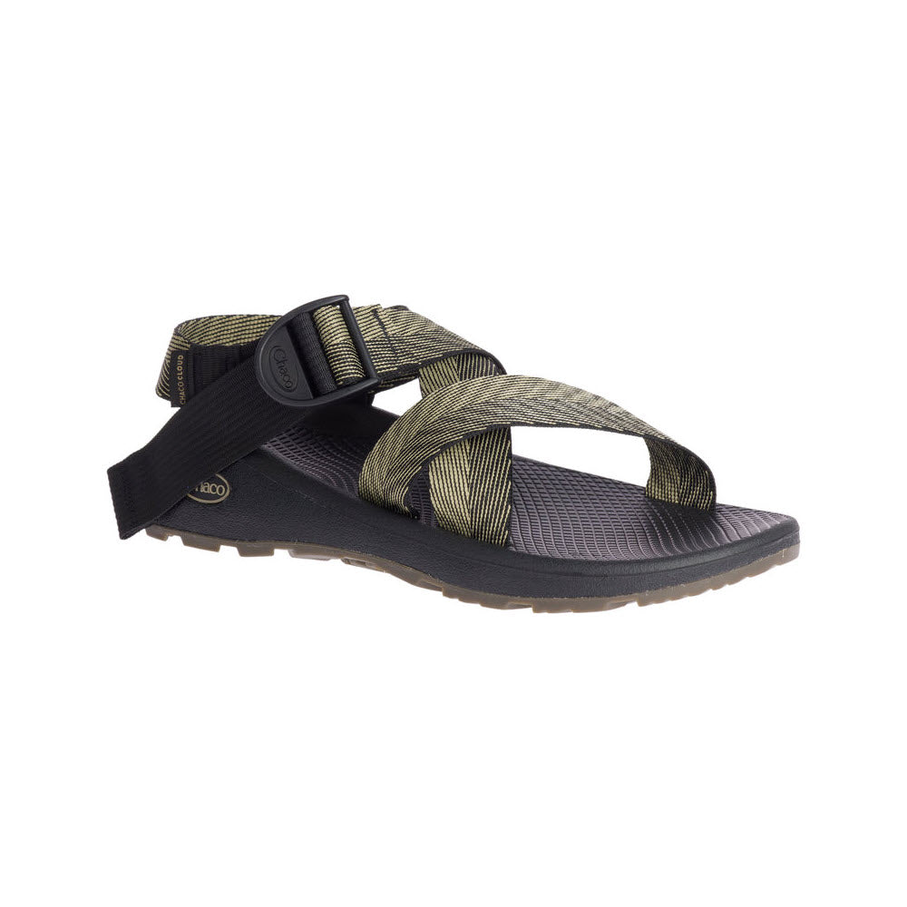 A Chaco Mega Z Cloud Sandal Odds in black, displayed on a white background.