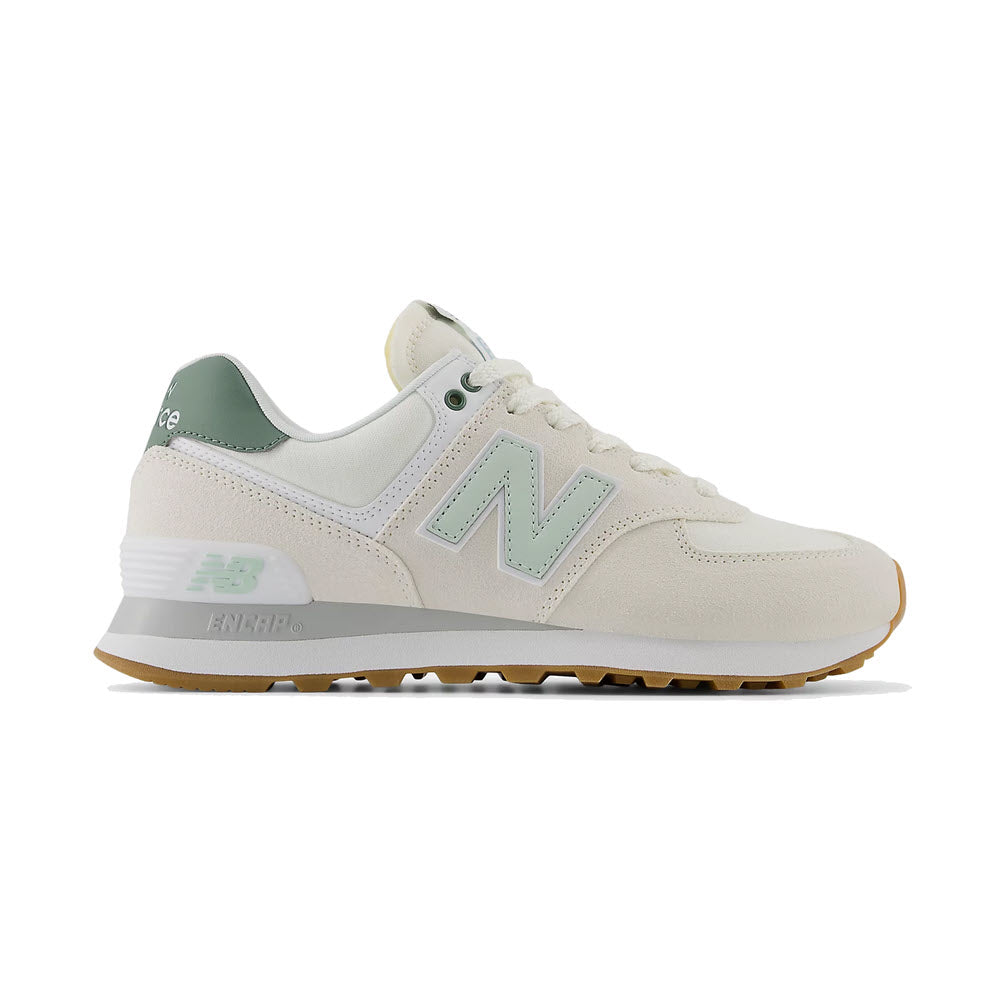 NEW BALANCE 574 SEA SALT/NEW SPRUCE - WOMENS - Lamey Wellehan Shoes