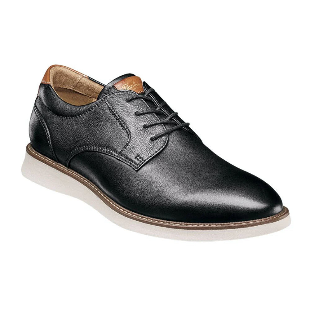 FLORSHEIM LAUNCH PLAIN TOE LACE OXFORD BLACK WHITE SOLE - MENS - Lamey Wellehan Shoes FLORSHEIM LAUNCH PLAIN TOE LACE OXFORD BLACK WHITE SOLE - MENS - Lamey Wellehan Shoes