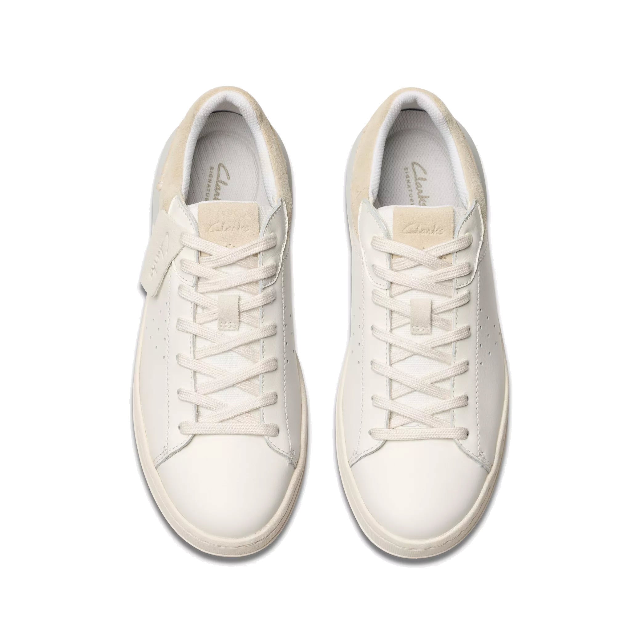 CLARKS COURTLITE 2 RUN LACE WHITE LEATHER - MENS - Lamey Wellehan