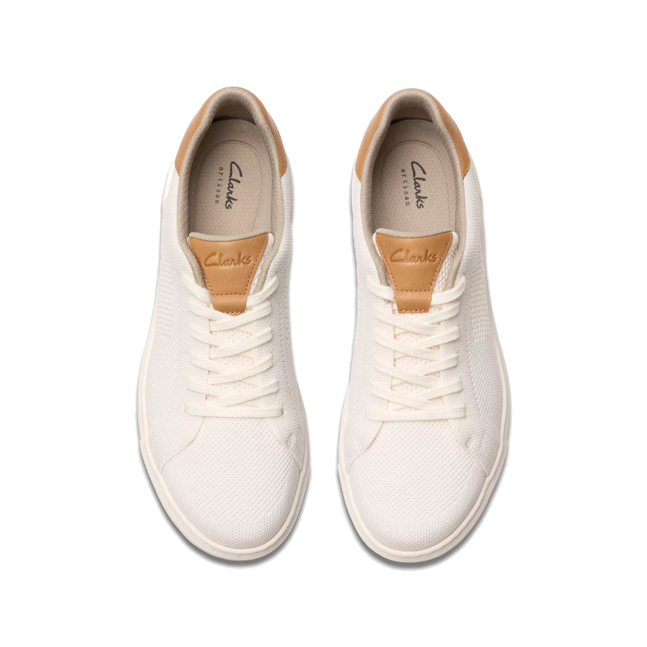 CLARKS MAPSTONE LACE WHITEKNIT - MENS - Lamey Wellehan Shoes
