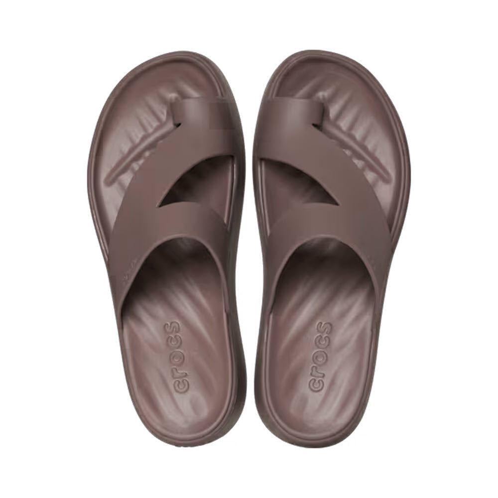 CROCS GETAWAY PLATFORM TOE LOOP TRUFFLE - WOMENS