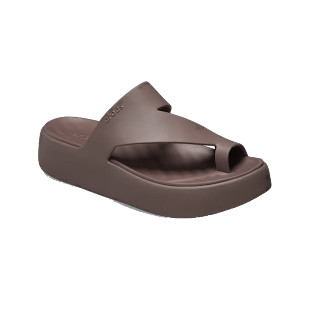 CROCS GETAWAY PLATFORM TOE LOOP TRUFFLE - WOMENS