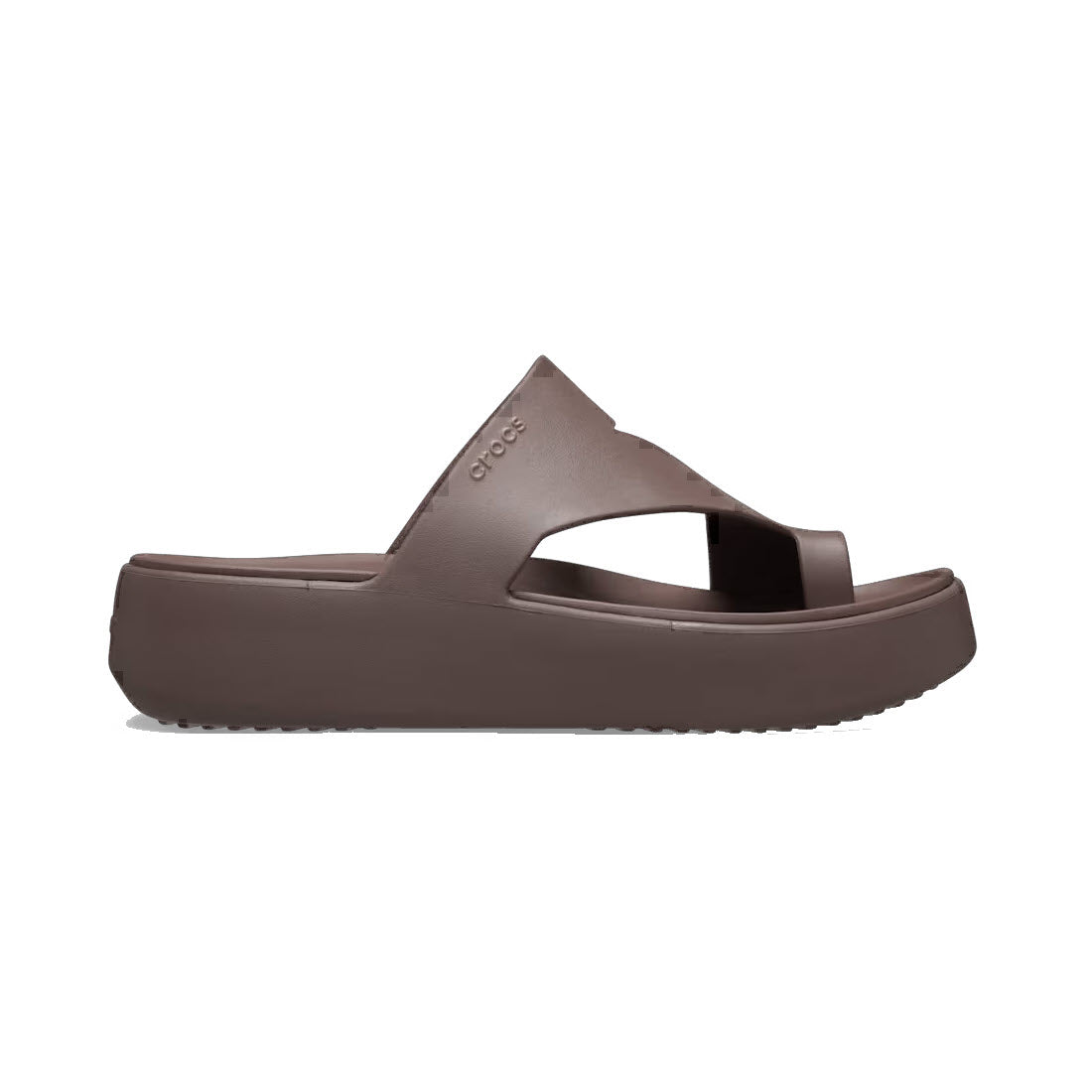 CROCS GETAWAY PLATFORM TOE LOOP TRUFFLE - WOMENS
