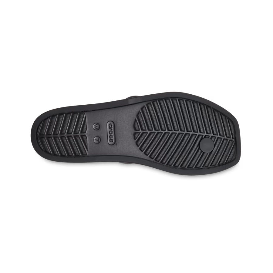 CROCS MIAMI TOE LOOP SANDAL BLACK - WOMENS