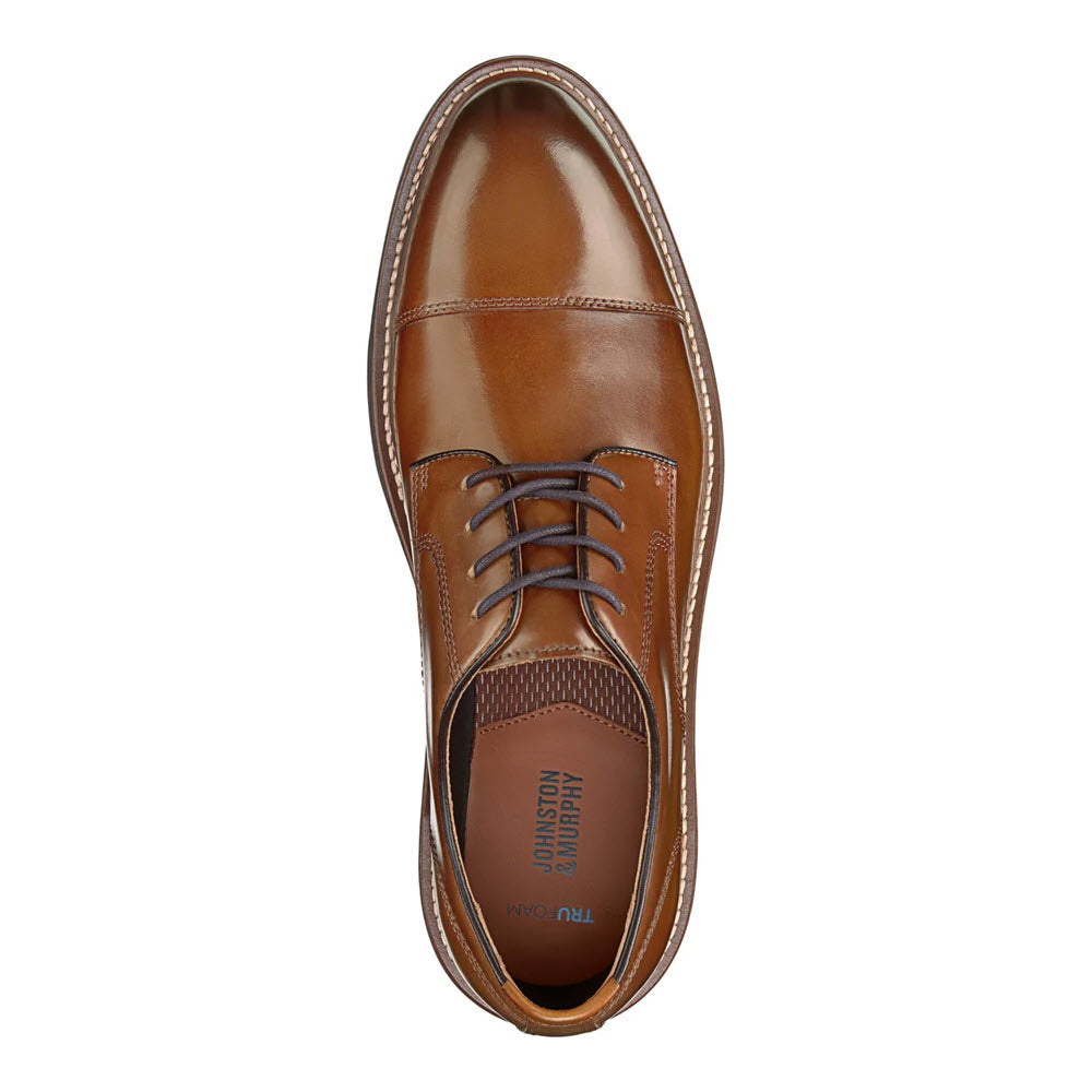 johnston and murphy brown dress shoes Johnston & Murphy Cap Toe Dress Shoe Ellsworth Brown
