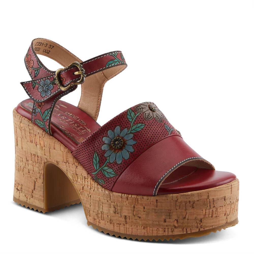 LARTISTE HALENA RED MULTI - WOMENS