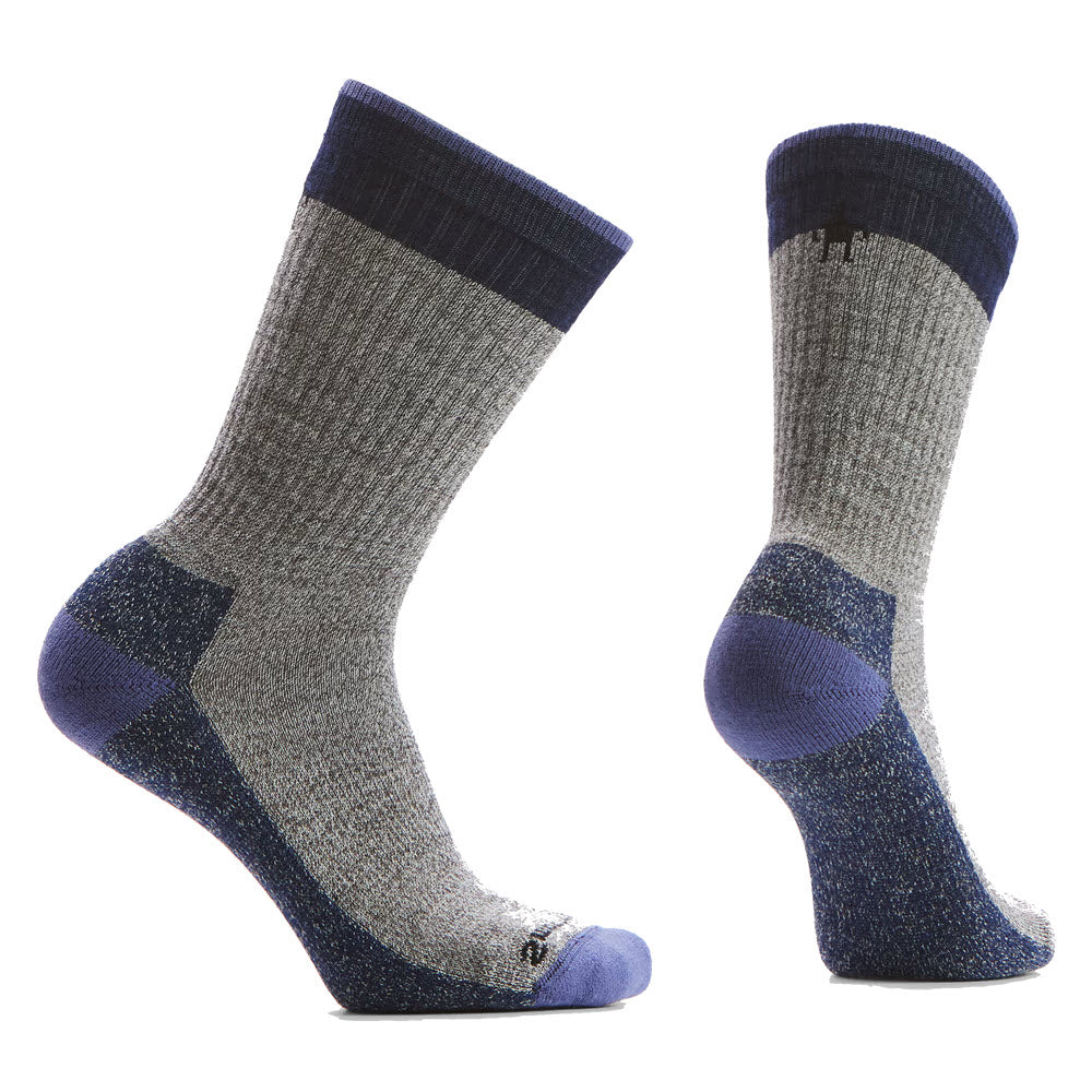 SMARTWOOL ROLLINSVILLE CREW SOCKS FOSSIL/NAVY - MENS