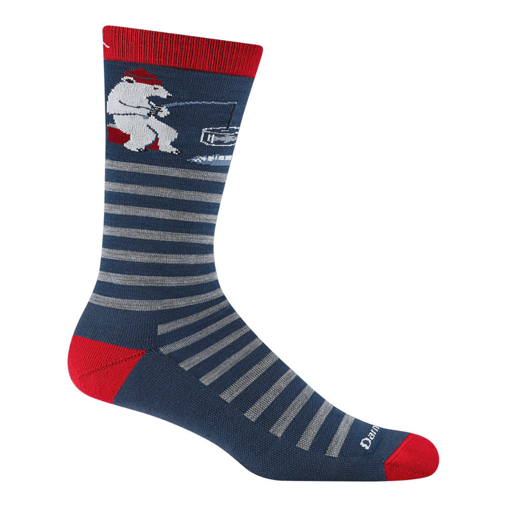 DARN TOUGH WILDLIFE CREW SOCKS POLAR BEAR LAKE - MENS