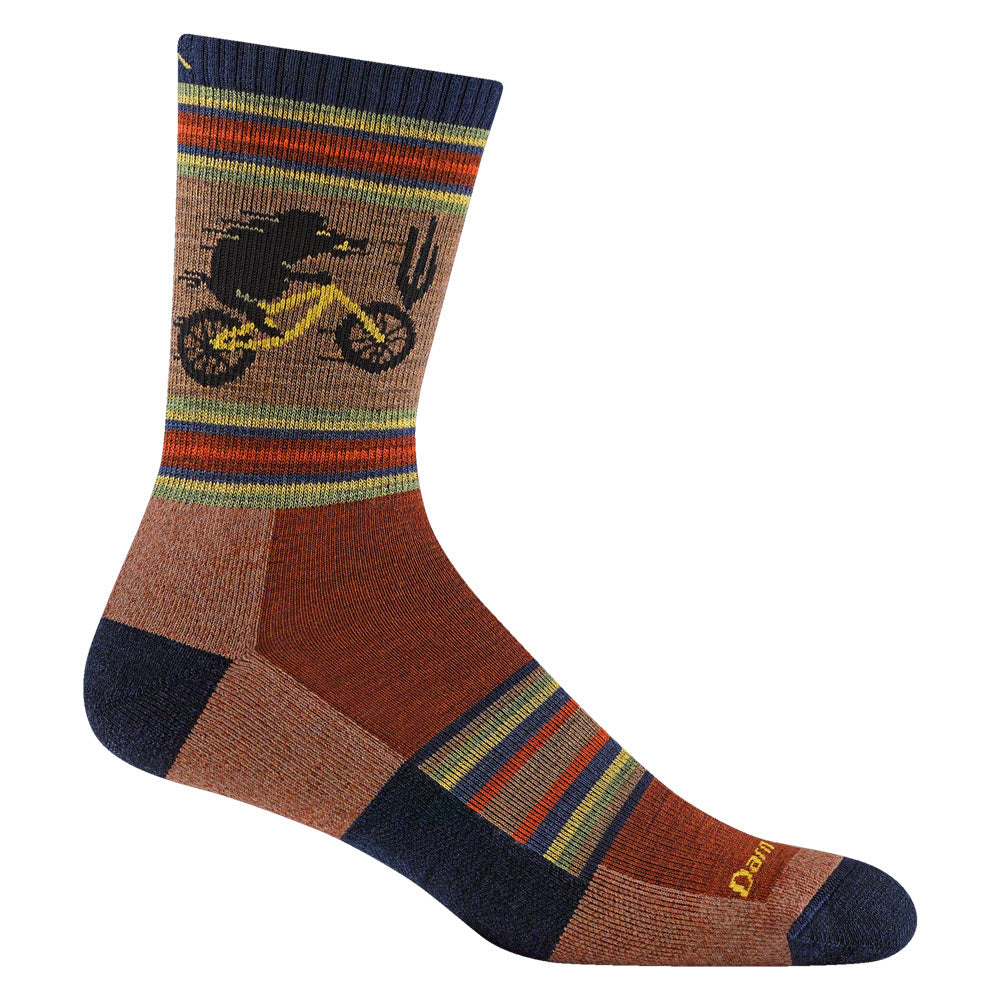 DARN TOUGH WILLOUGHBY MICRO CREW SOCKS CHESTNUT - MENS