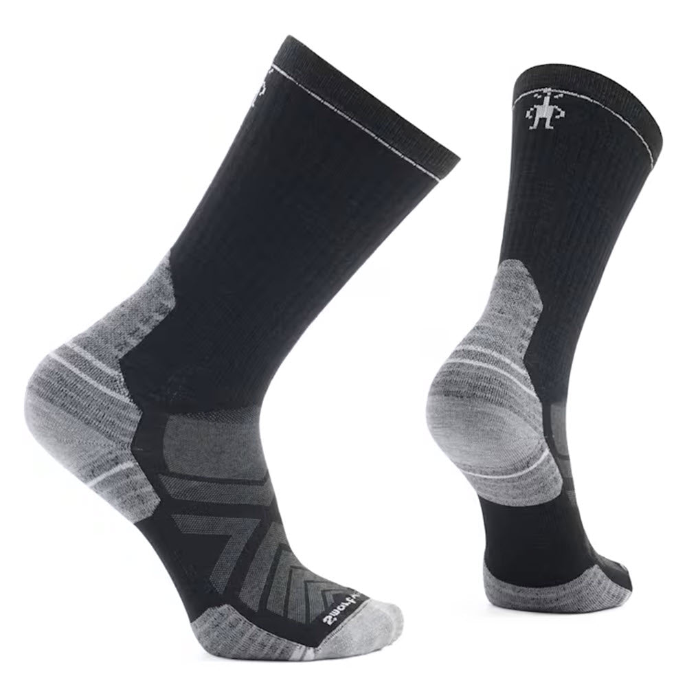 SMARTWOOL HIKE TARGETED CUSHION CREW SOCKS BLACK - MENS