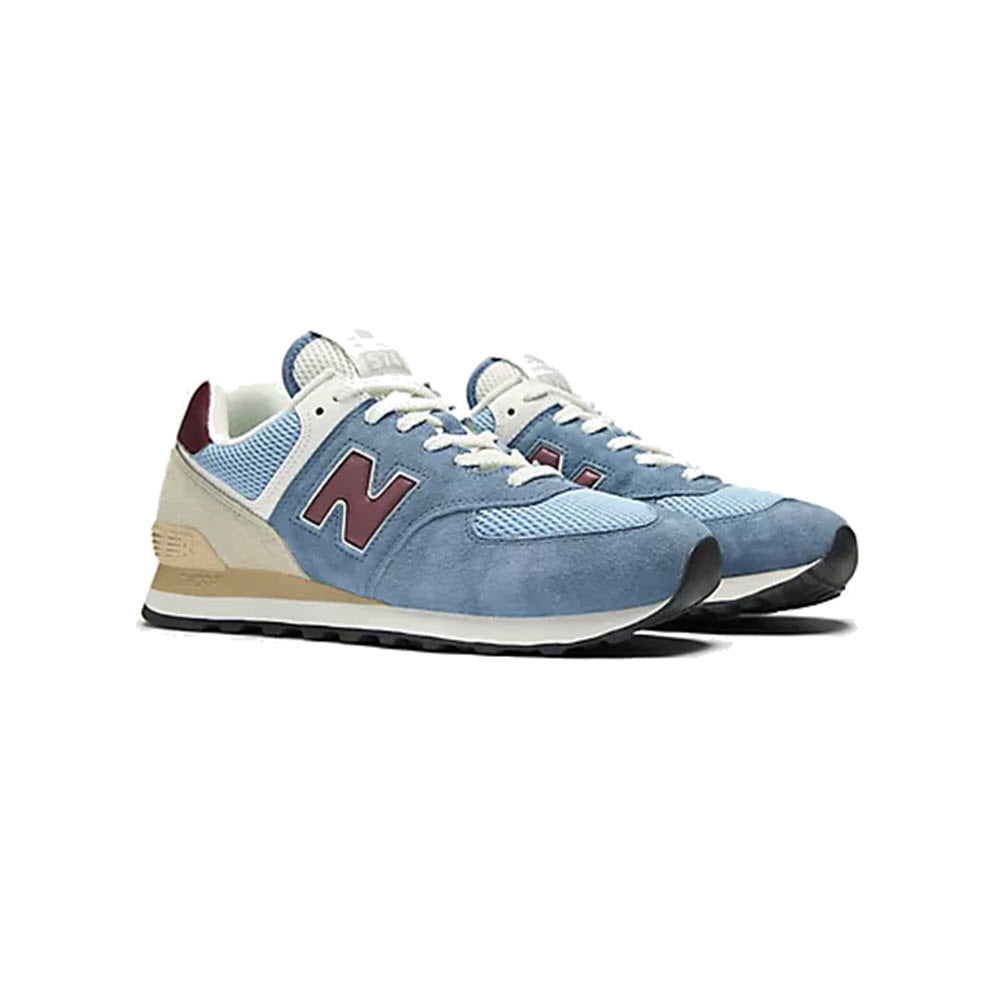 NEW BALANCE U574SPR LACE OXFORD SHORELINE BLUE STILLWATER - MENS