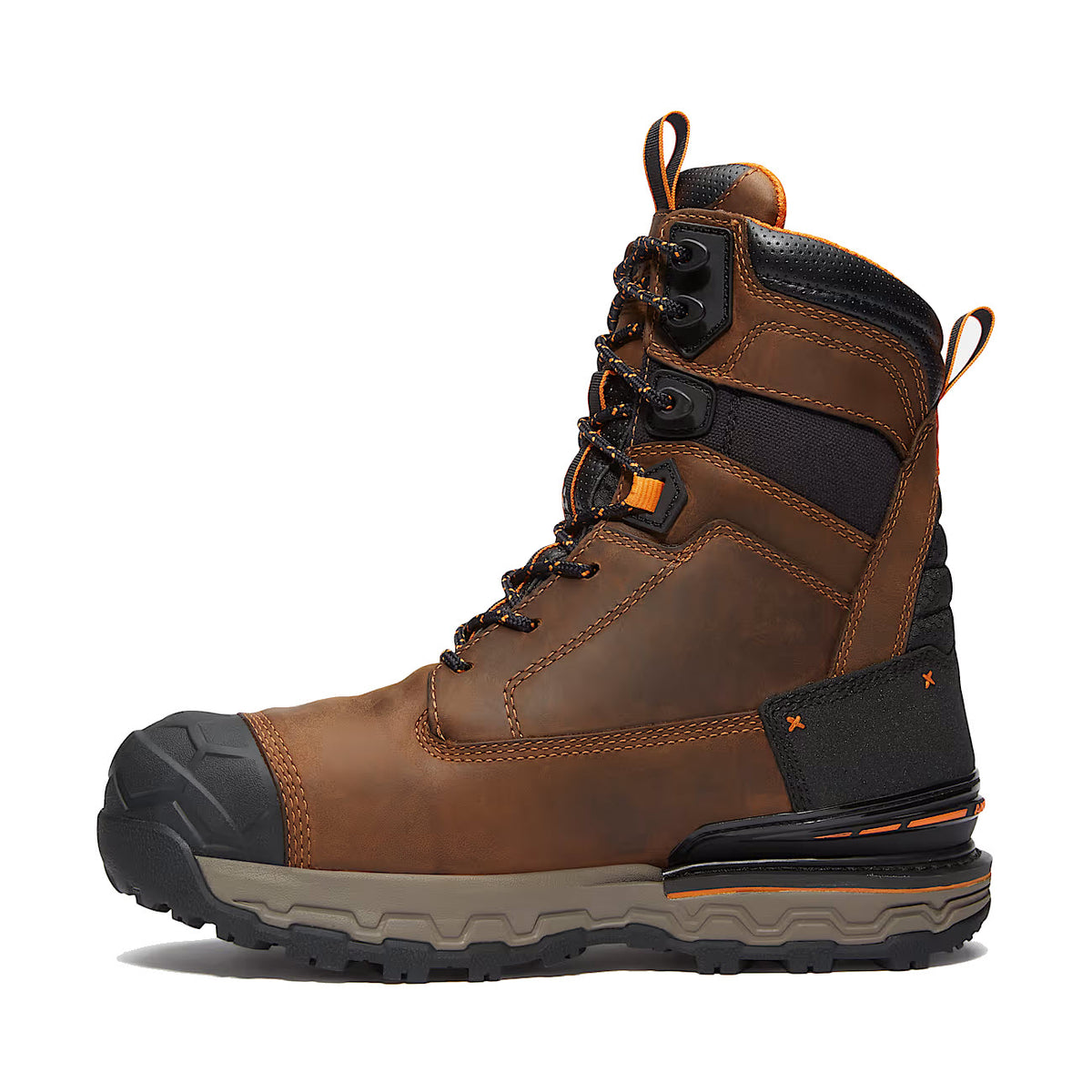 TIMBERLAND COMPOSITE TOE 8 INCH BOONDOCK ULTRALIGHT WATERPROOF INSULATED BOOT BROWN - MENS