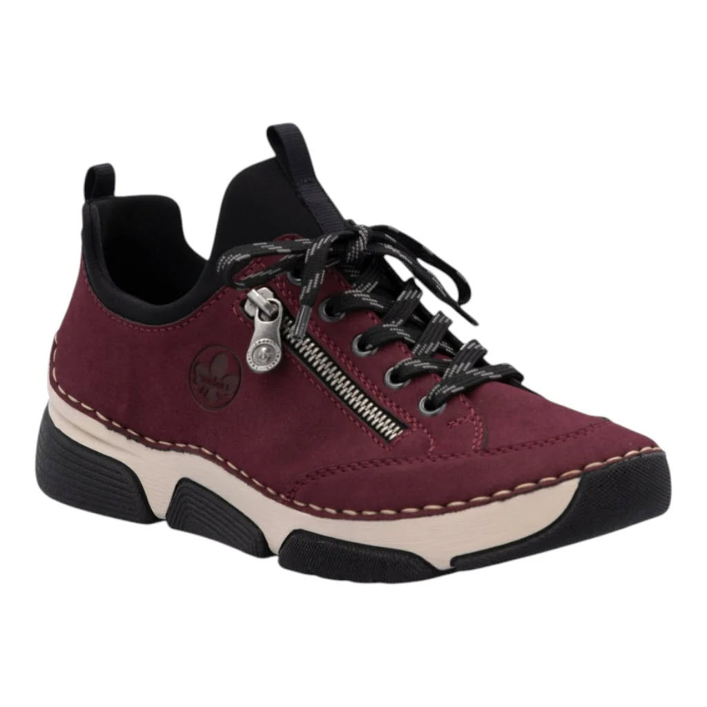 RIEKER SCUBA JOGGER BERRY/BLACK - WOMENS