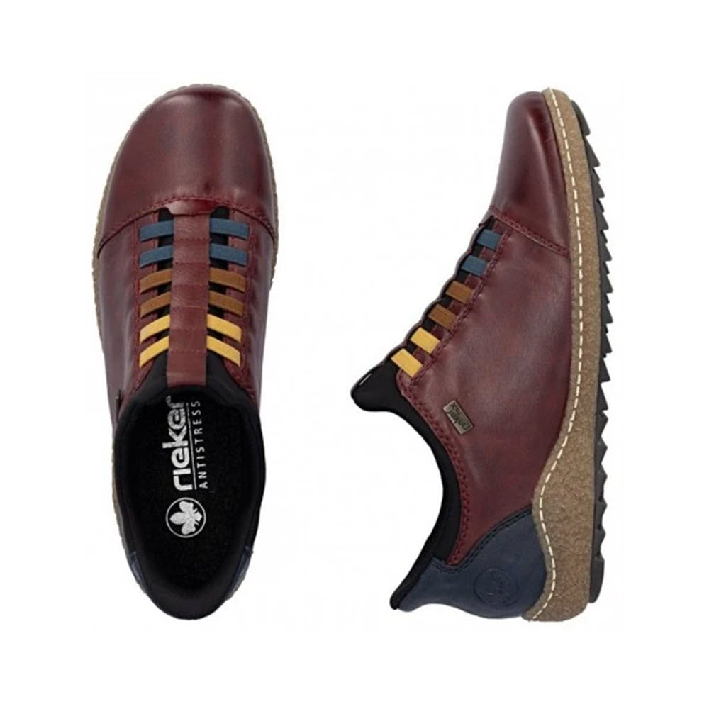 RIEKER READY TO GO EURO WALKER WINE MULTI - WOMENS
