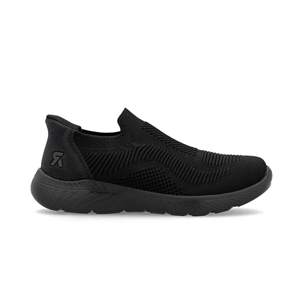 RIEKER READY TO GO SLIP ON BLACK - WOMENS