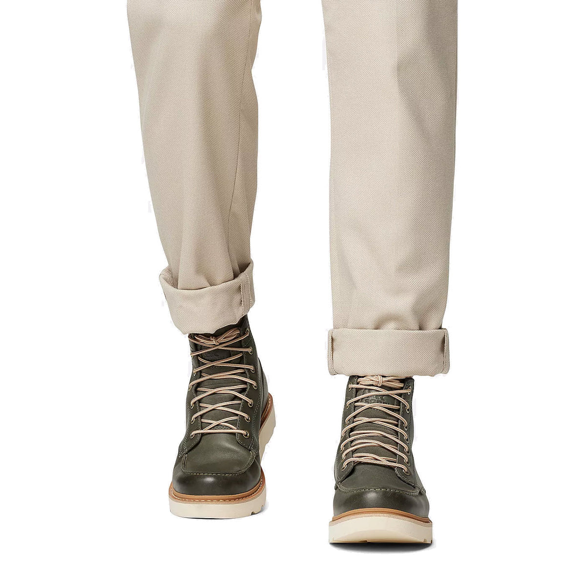 SOREL SLABTOWN 62 MOC WATERPROOF BOOT ALPINE TUNDRA TAWNY BUFF - MENS