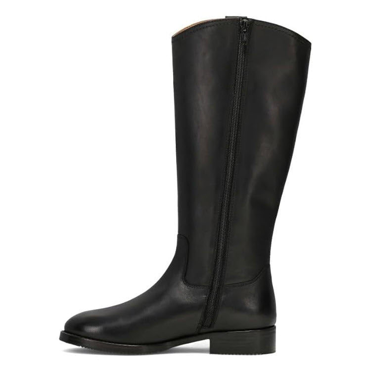 FRYE MELISSA BUTTON TALL INSIDE ZIP BLACK - WOMENS