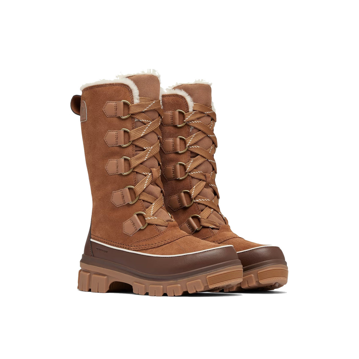 sorel tivoli ii tobacco FORESTA LA PU coated leather mudguard and heel overlay Sorel Tivoli V Parc Boot