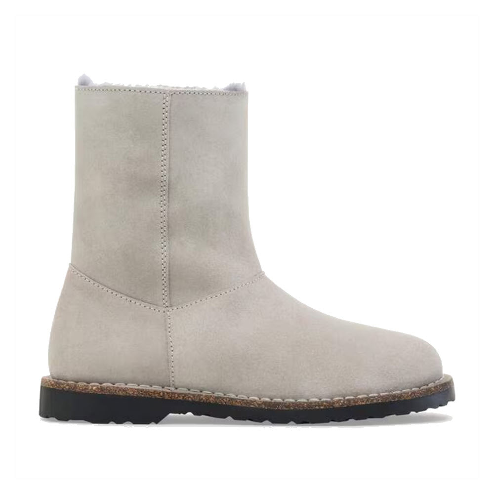 BIRKENSTOCK UPPSALA ZIP SHEARLING STONE COIN - WOMENS