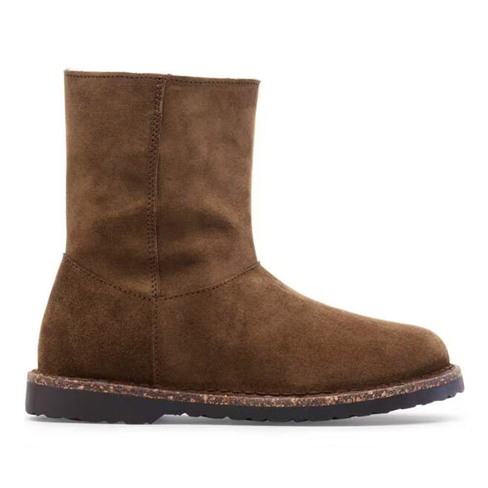 BIRKENSTOCK UPPSALA ZIP SHEARLING DARK TEA - WOMENS