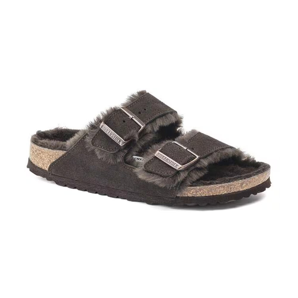 BIRKENSTOCK ARIZONA SHEARLING MOCHA/MOCHA - WOMENS