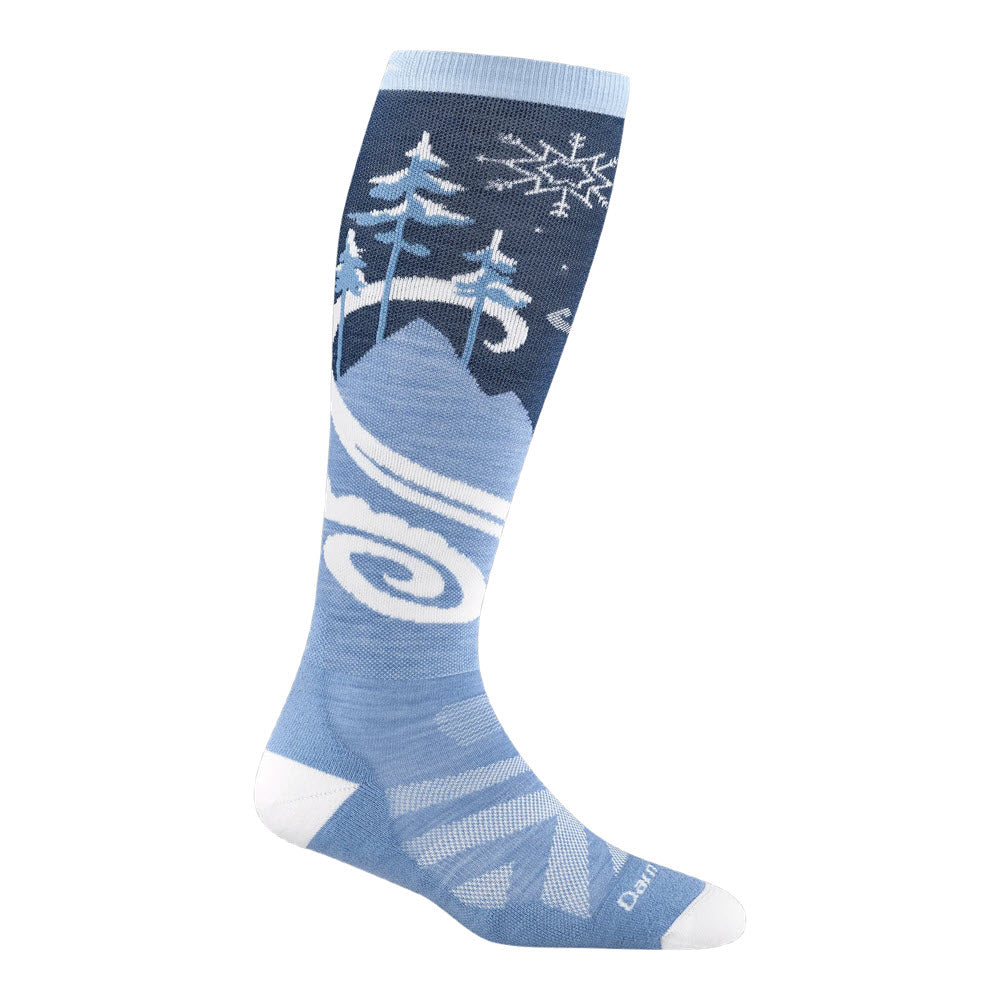 DARN TOUGH SWIRLWIND SKI SOCKS MIDNIGHT - WOMENS