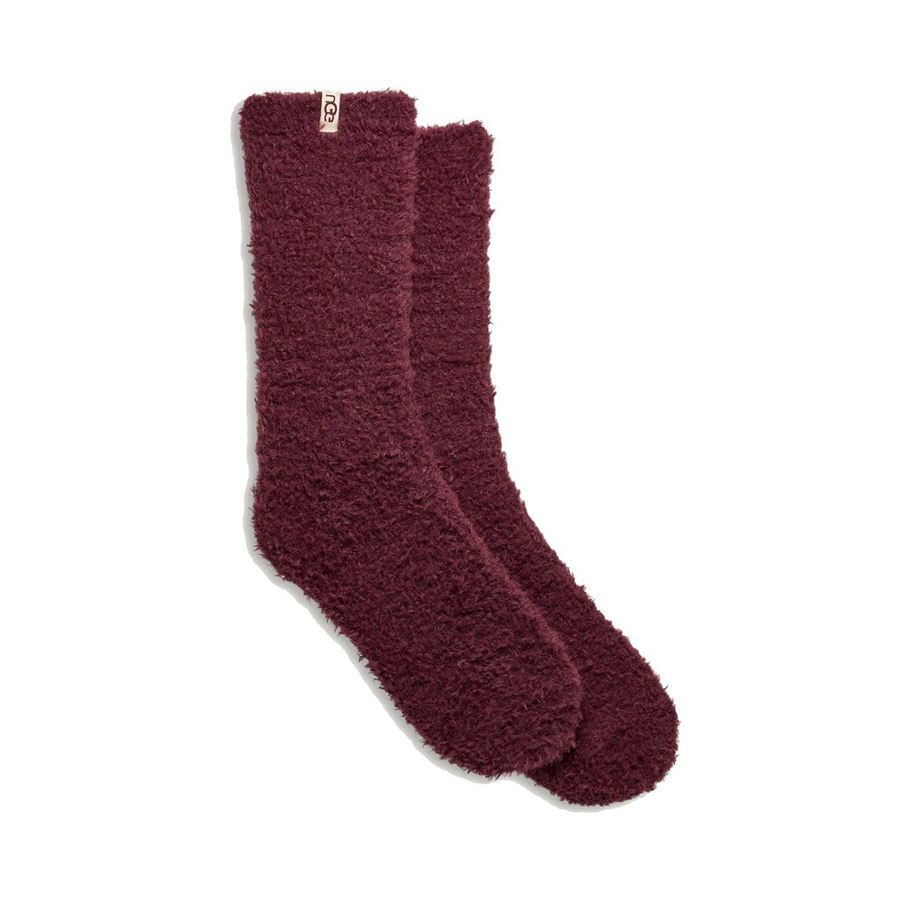 UGG TEDDI COZY CREW SOCKS WILD GRAPE - WOMENS