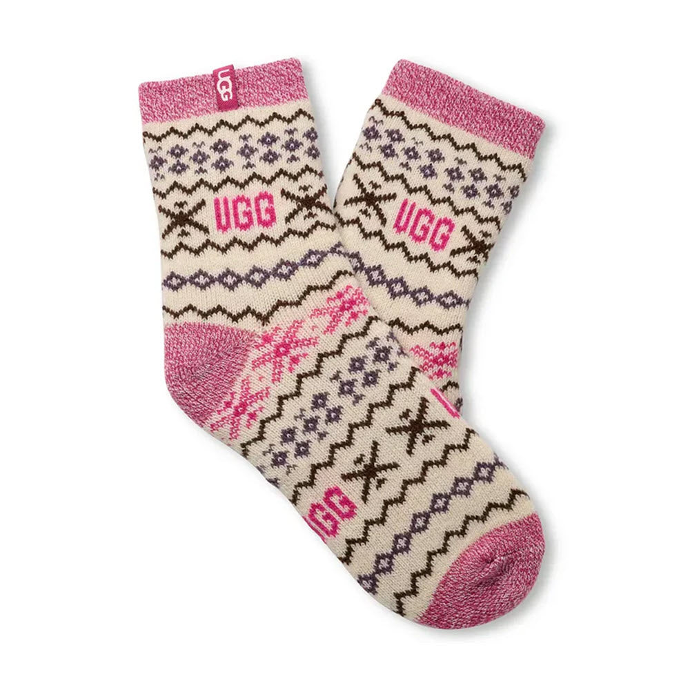 UGG CRESSIDA COZY QUARTER SOCKS CREAM UGGISLE - WOMENS