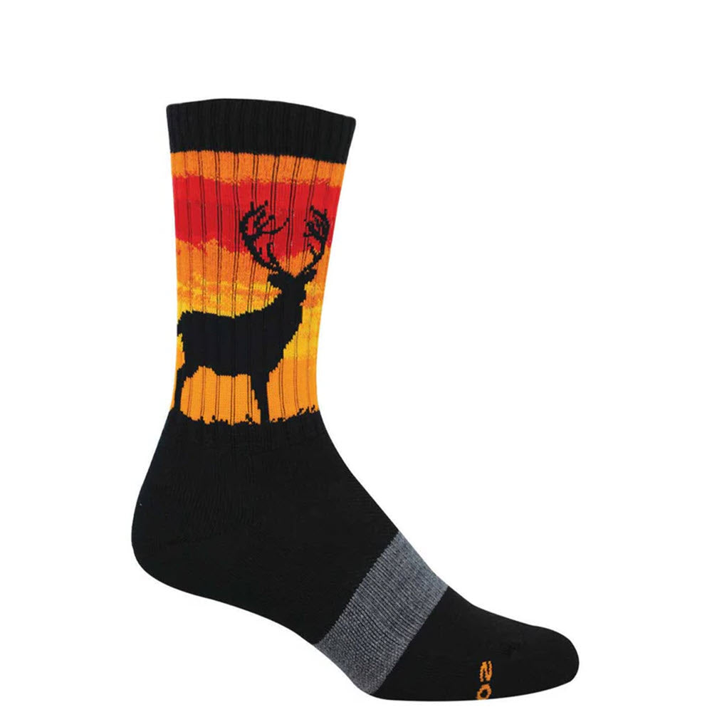 SOCKSMITH STAY WILD CREW SOCKS ORANGE - MENS