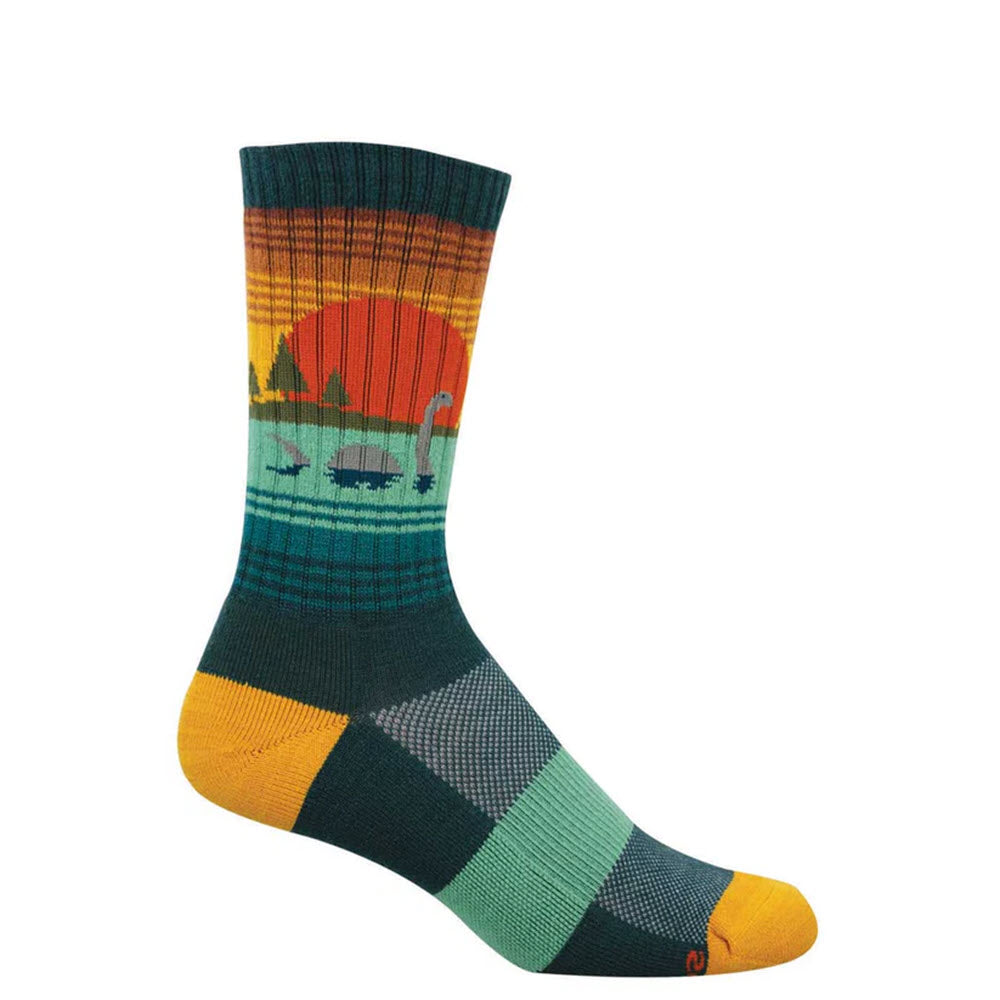 SOCKSMITH NESSIES LOCH CREW SOCKS TEAL - MENS