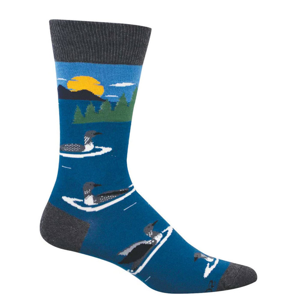 SOCKSMITH MENS WHAT A LOON CREW SOCKS BLUE - MENS