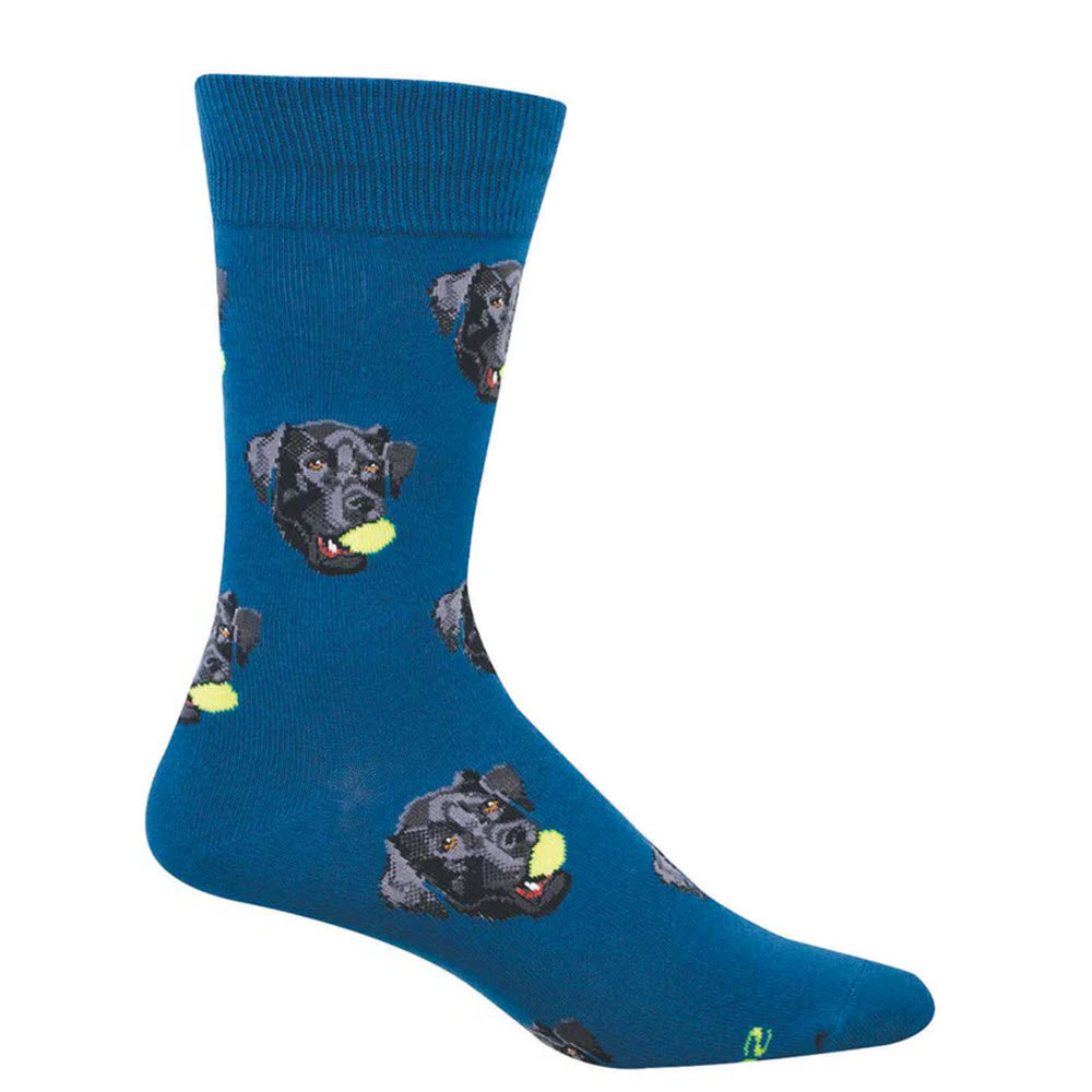 SOCKSMITH MENS BLACK LAB CREW SOCKS TEAL - MENS