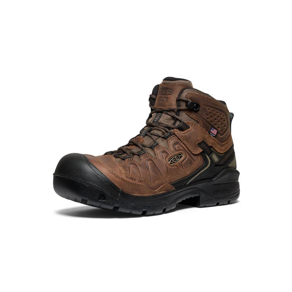 KEEN COMPOSITE TOE TARGHEE IV MID WORK BOOT WATERPROOF DARK EARTH - MENS