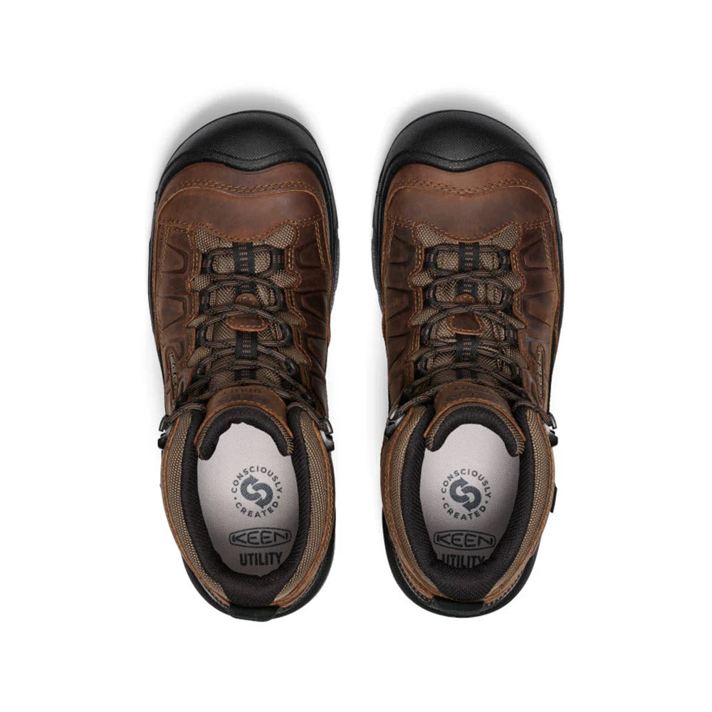 KEEN COMPOSITE TOE TARGHEE IV MID WORK BOOT WATERPROOF DARK EARTH - MENS