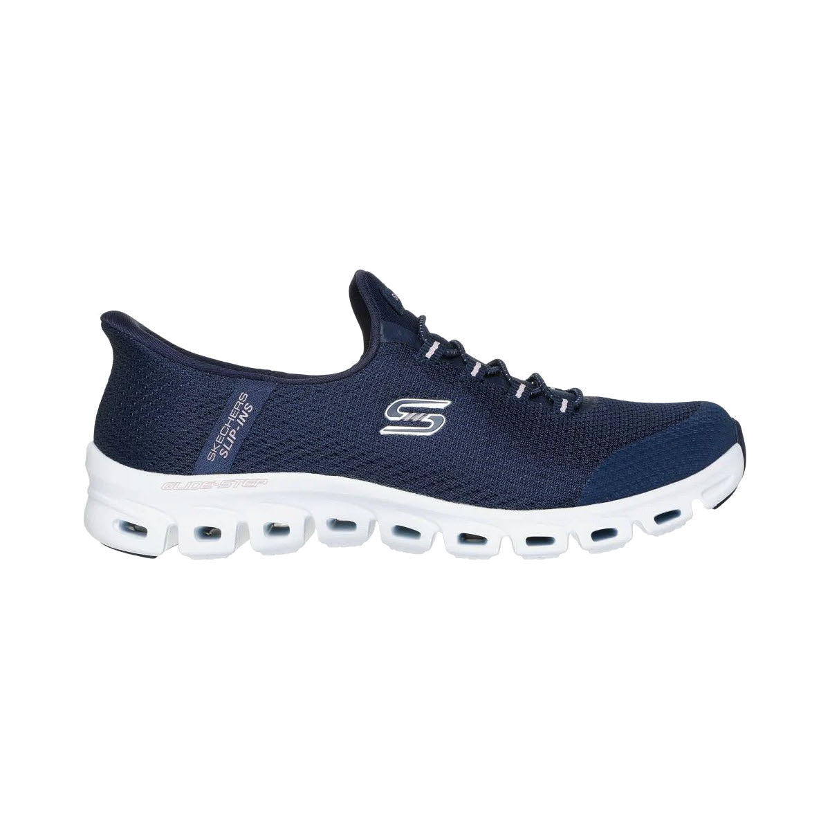 SKECHERS SLIP IN'S GLIDE STEP NAVY - WOMENS