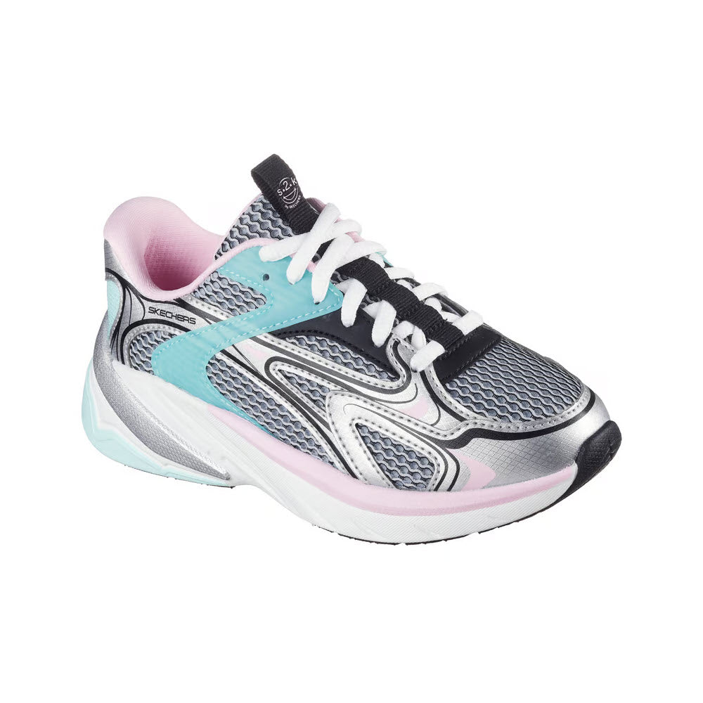 SKECHERS S2K SILVER MULTI - KIDS