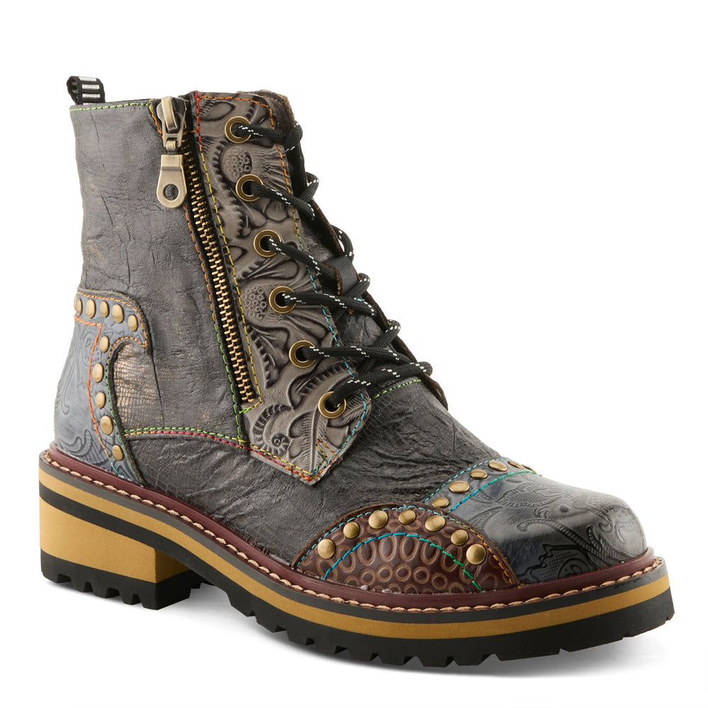 L'ARTISTE RUG UP SLATE MULTI - WOMENS