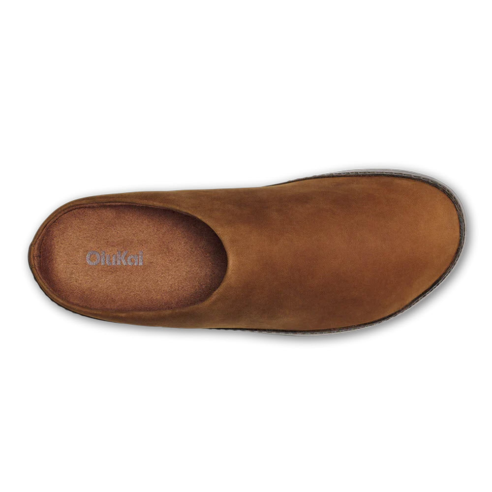 OLUKAI KU'U MULE SLIPPER SUEDE TOFFEE DARK JAVA - MENS