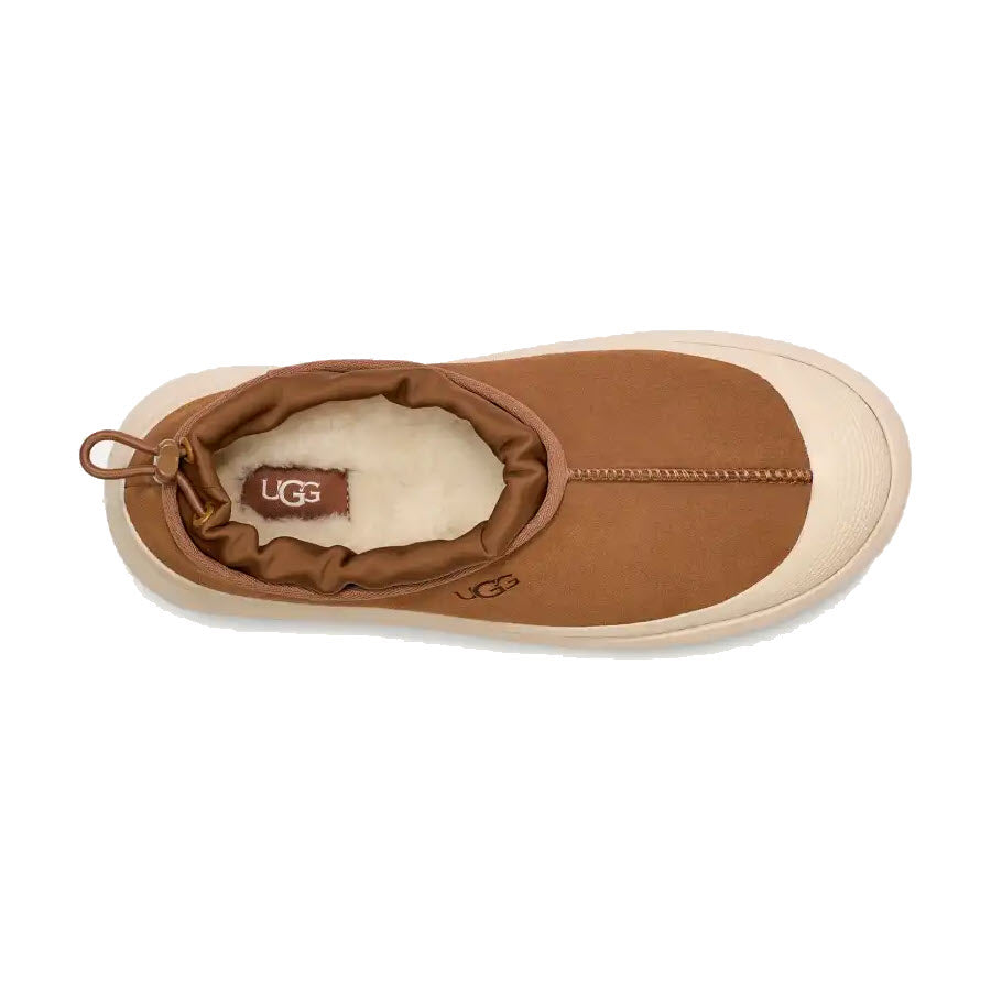 UGG TASMAN WEATHER HYBRID WATERPROOF SLIP ON SUEDE CHESTNUT - MENS